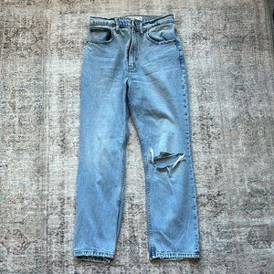 Abercrombie Ankle Straight Ultra High Rise Size 28 Curve Love